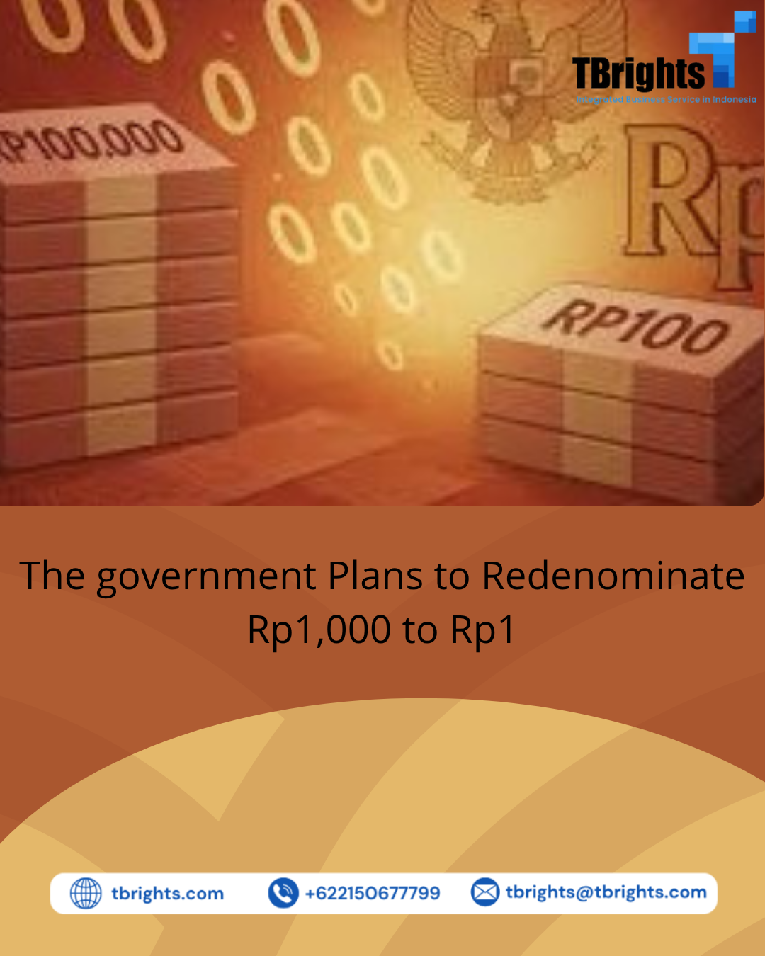 The government Plans to Redenominate Rp1,000 to Rp1