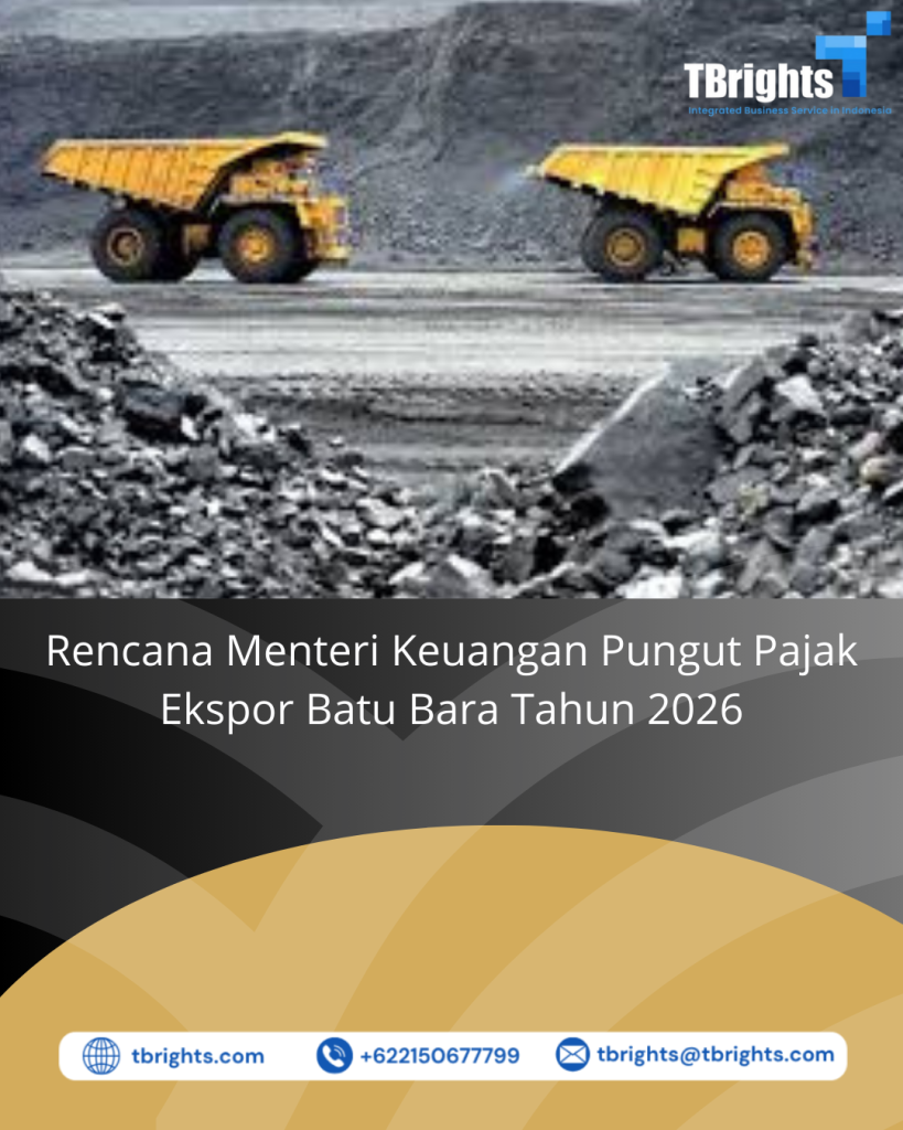 Rencana Menteri Keuangan Pungut Pajak Ekspor Batu Bara Tahun 2026